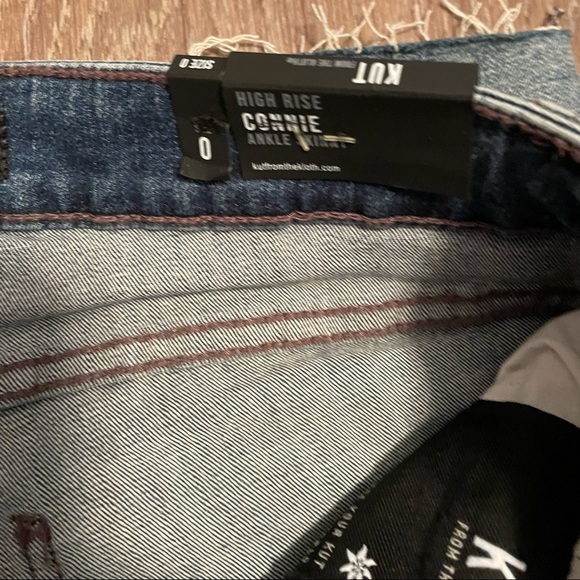 KUT from the Kloth Connie High-Rise Ankle Skinny Raw Hem size 0 jeans - Picture 12 of 14
